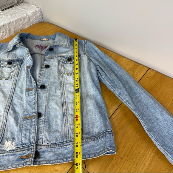 Hollister Surf 1972 Women’s Jean Jacket Medium Blue - Picture 7 of 8